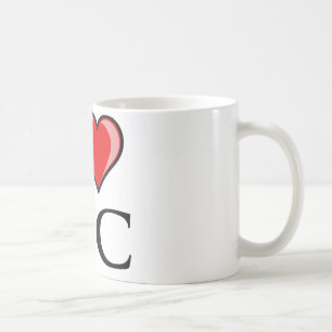 Taza De Café Amo DC - distrito de Columbia