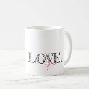 Taza De Café AMO DE TI Moderna Mamá Papá Pareja Diversión