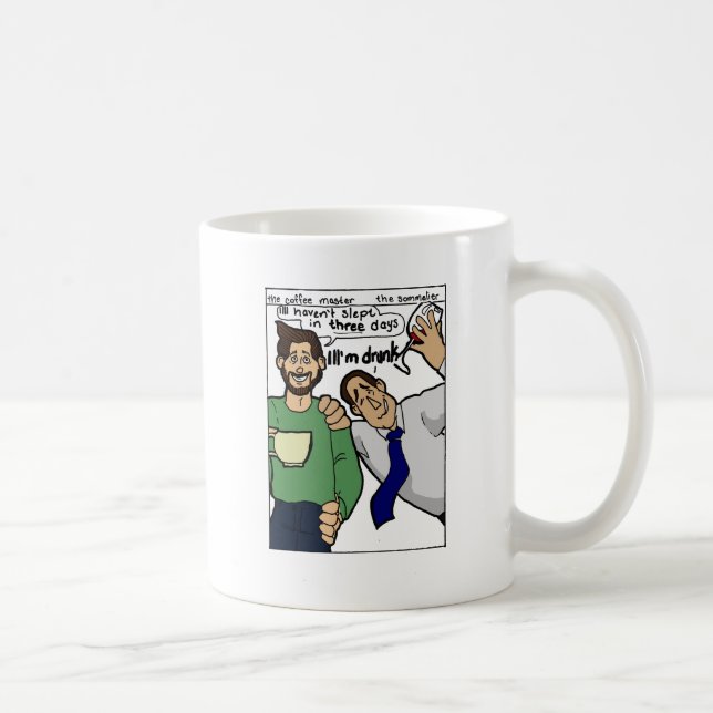 Taza De Café Amo del café contra Sommelier (Derecha)
