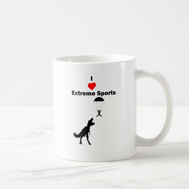 Taza De Café Amo deportes extremos (Derecha)