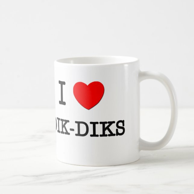 Taza De Café Amo DIK-DIKS (Derecha)