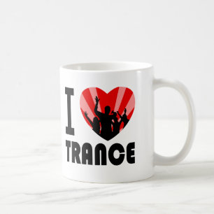 Taza De Café Amo diseño de los bailarines del trance