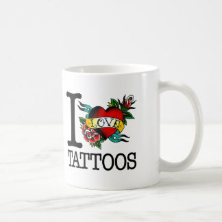 Taza De Café amo diseño entintado tatuaje del tat de los