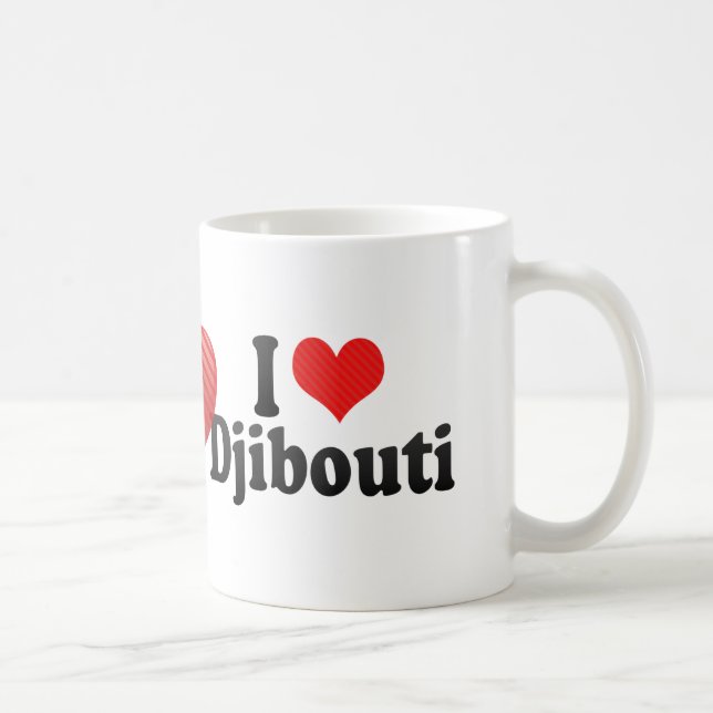 Taza De Café Amo Djibouti (Derecha)