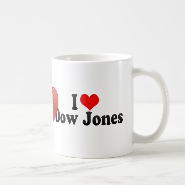 Taza De Café Amo Dow Jones (Derecha)