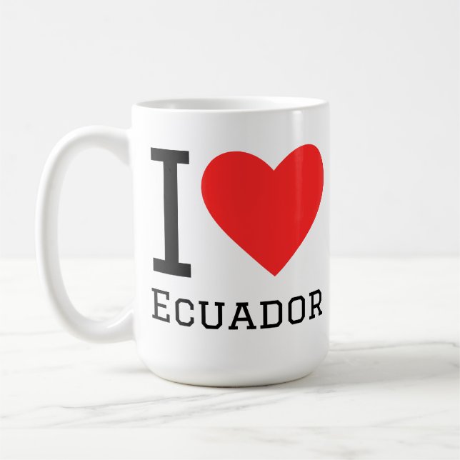 Taza De Café Amo Ecuador (Izquierda)
