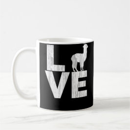 Taza De Café Amo efecto apenado tono de las alpacas dos