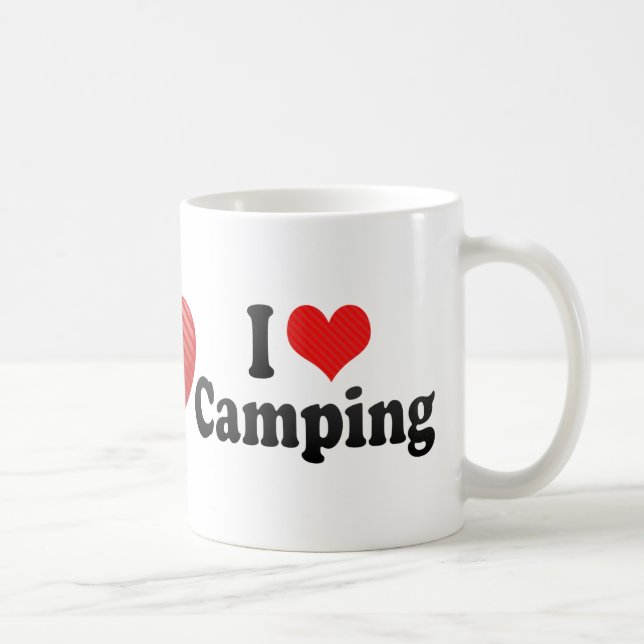 Taza De Café Amo el acampar (Derecha)