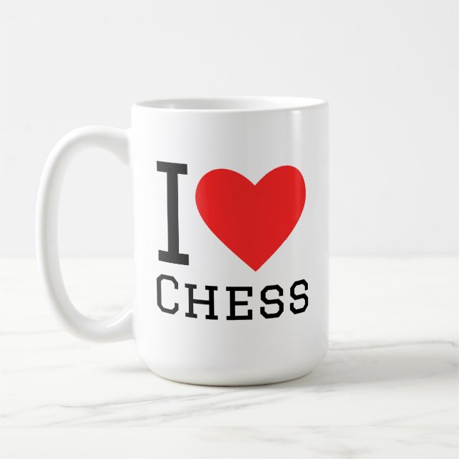 Taza De Café Amo el ajedrez (Izquierda)
