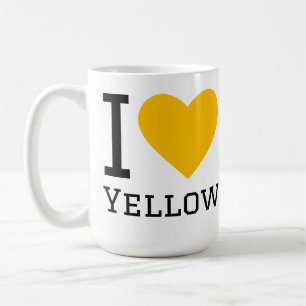 Taza De Café Amo el amarillo