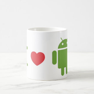 Taza De Café amo el androide
