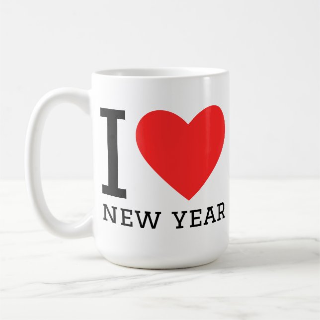 Taza De Café Amo el año nuevo (Izquierda)