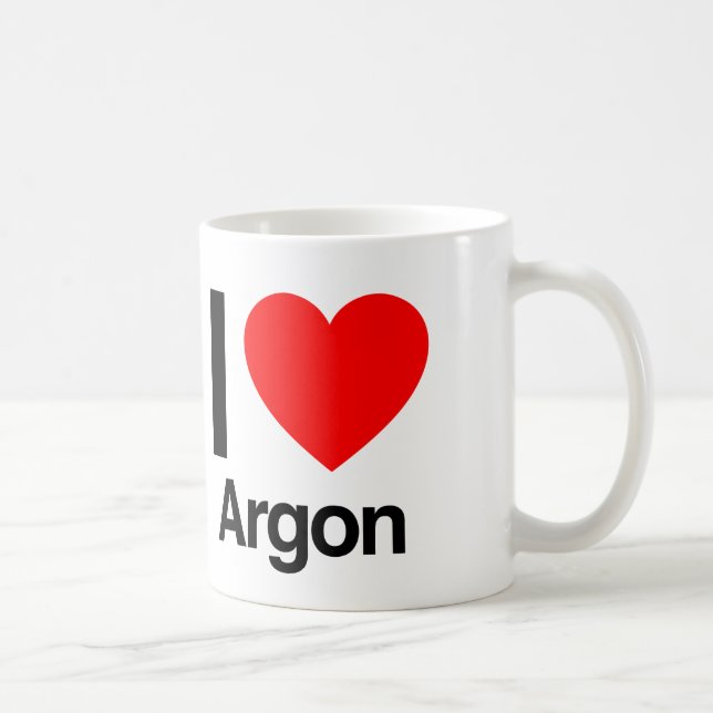 Taza De Café amo el argón (Derecha)