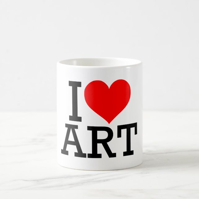 Taza De Café Amo el arte (Centro)