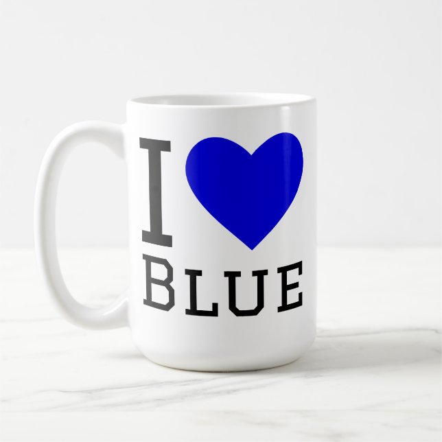 Taza De Café Amo el azul (Izquierda)
