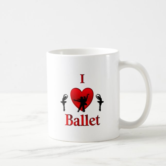 Taza De Café Amo el ballet (Derecha)