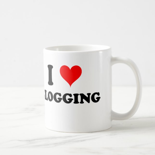 Taza De Café Amo el Blogging (Derecha)