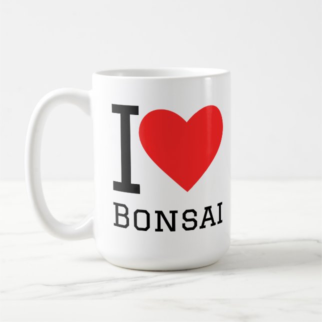 Taza De Café Amo el bonsái (Izquierda)