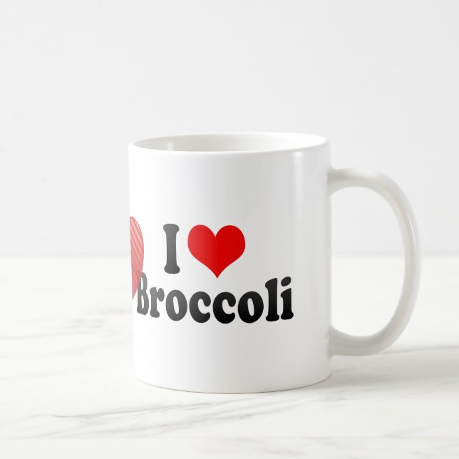 Taza De Café Amo el bróculi (Derecha)