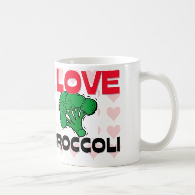 Taza De Café Amo el bróculi (Derecha)