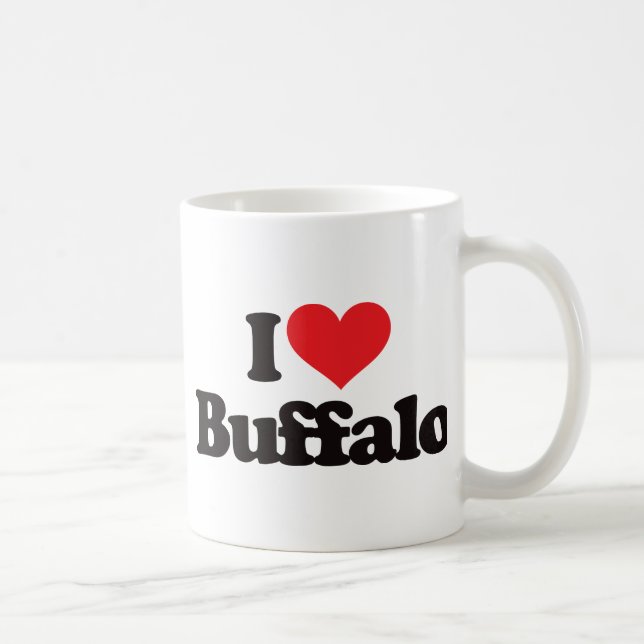 Taza De Café Amo el búfalo (Derecha)