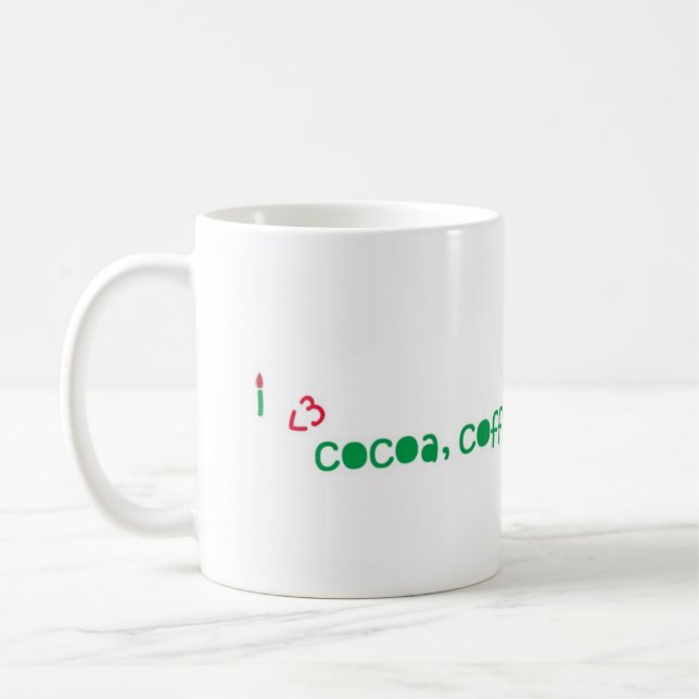 Taza De Café Amo el cacao, café, té y… (Izquierda)