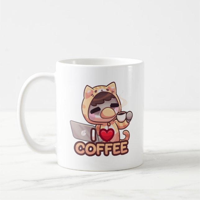Taza De Café Amo el café - Mug (Izquierda)