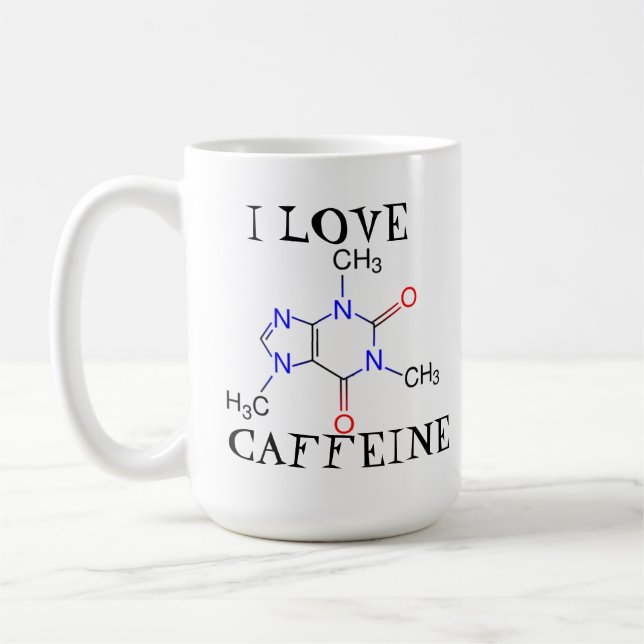 Taza De Café Amo el cafeína (Izquierda)