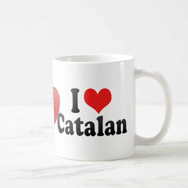Taza De Café Amo el catalán (Derecha)