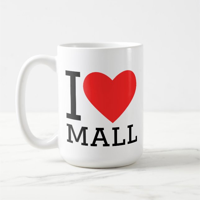Taza De Café Amo el centro comercial (Izquierda)