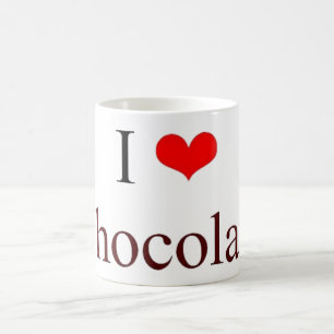 Taza De Café Amo el chocolate