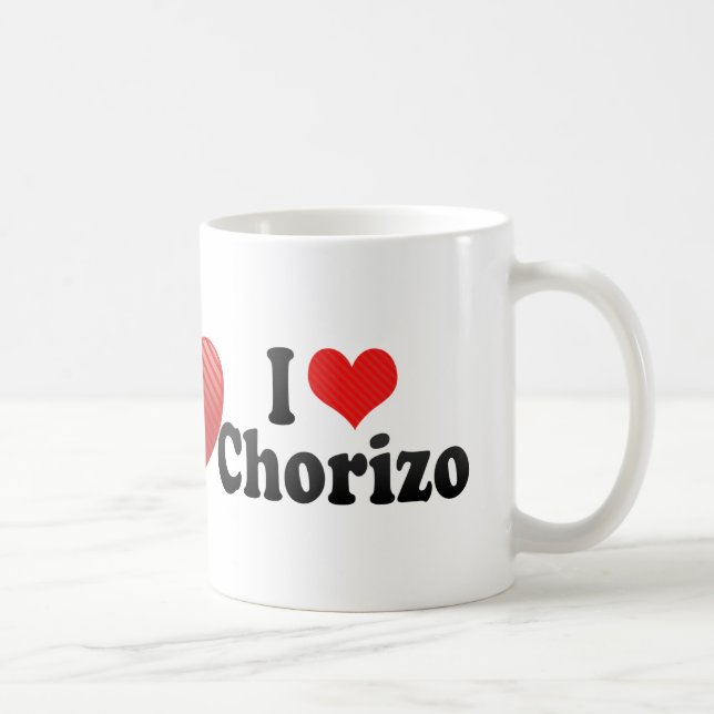 Taza De Café Amo el chorizo (Derecha)