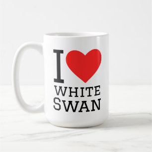 Taza De Café Amo el cisne mientras