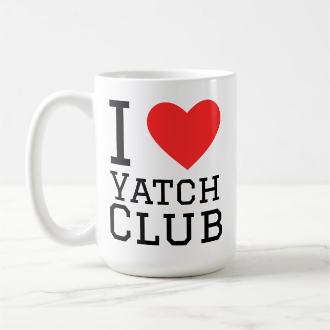 Taza De Café Amo el club de yates (Izquierda)
