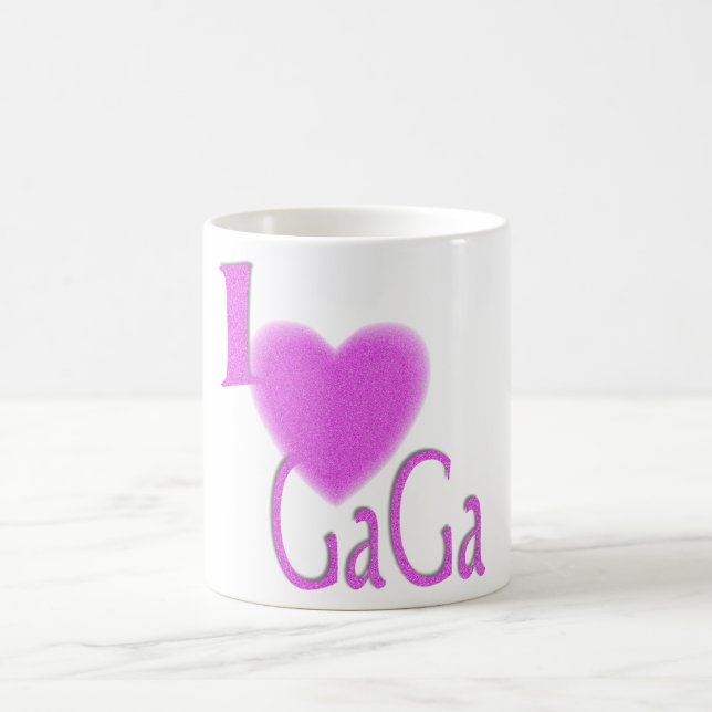 Taza De Café amo el decir de gaga gogo (Centro)
