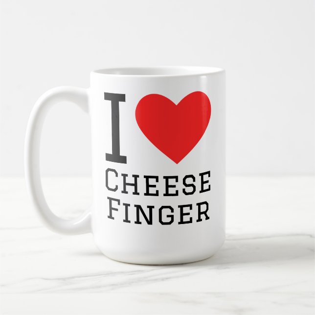 Taza De Café Amo el dedo de queso (Izquierda)