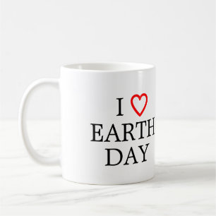 Taza De Café Amo el Día de la Tierra
