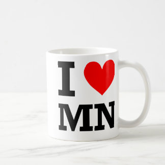 Taza De Café Amo el diseño de Minnesota