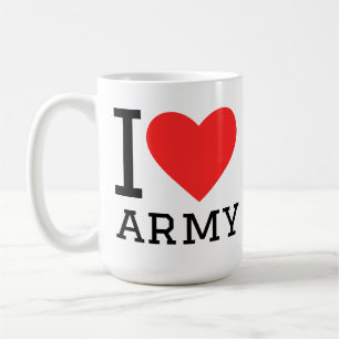 Taza De Café Amo el ejército