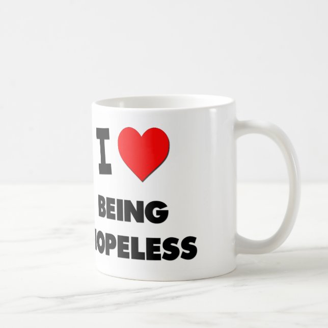 Taza De Café Amo el estar desesperado (Derecha)