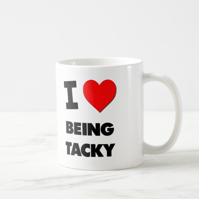 Taza De Café Amo el estar pegajoso (Derecha)