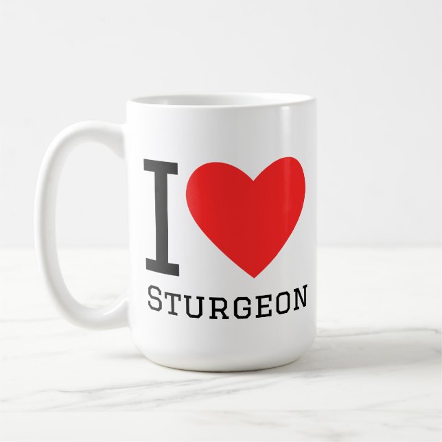 Taza De Café Amo el esturión (Izquierda)