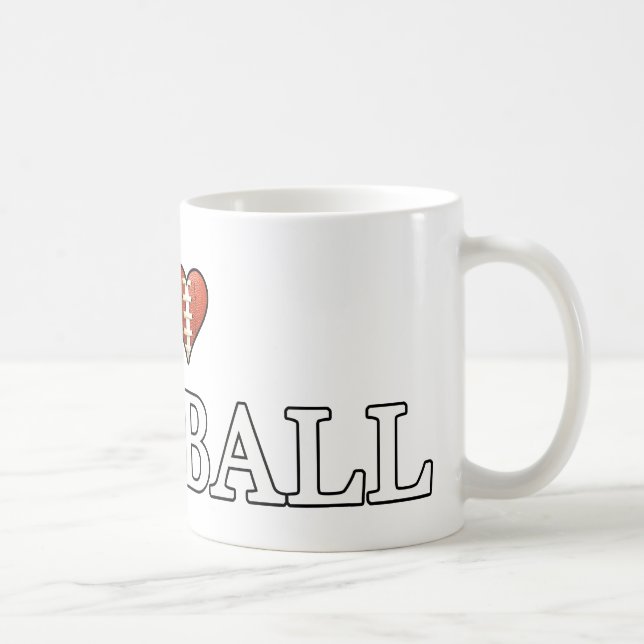 Taza De Café Amo El Fútbol (Derecha)