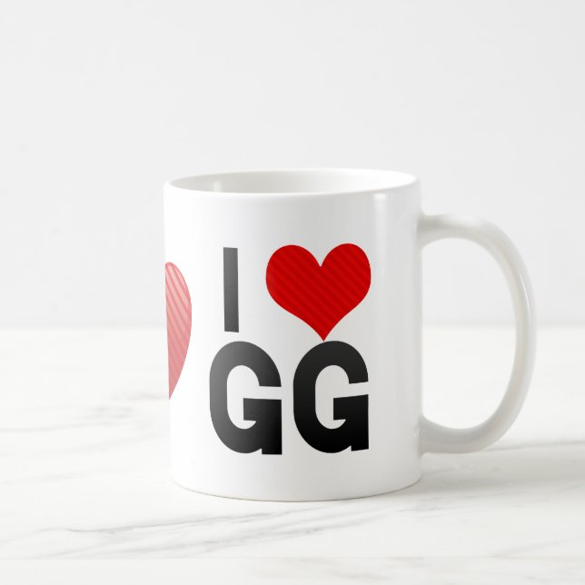 Taza De Café Amo el GG (Derecha)