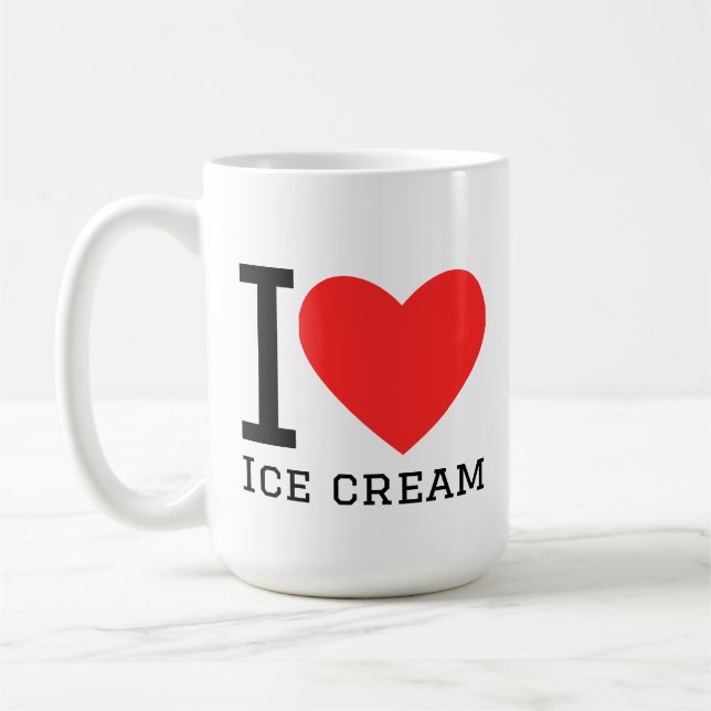 Taza De Café Amo el helado (Izquierda)