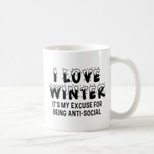 Taza De Café Amo el invierno