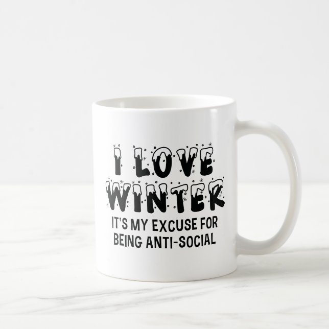 Taza De Café Amo el invierno (Derecha)