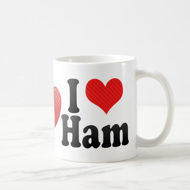 Taza De Café Amo el jamón (Derecha)