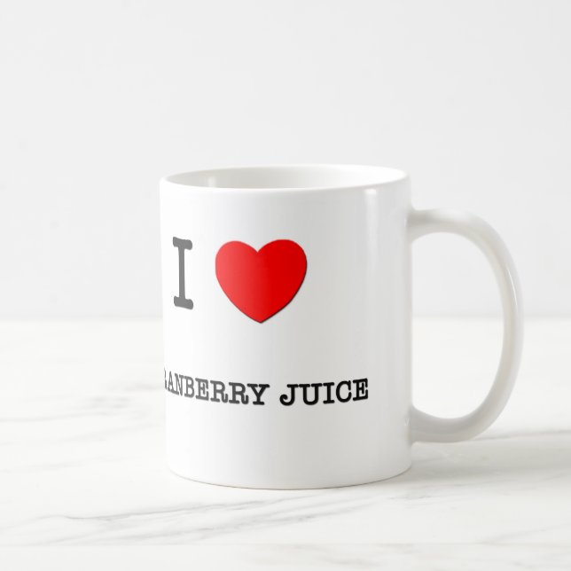 Taza De Café Amo el JUGO de ARÁNDANO (la comida) (Derecha)