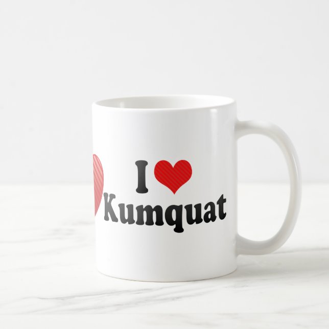 Taza De Café Amo el kumquat (Derecha)